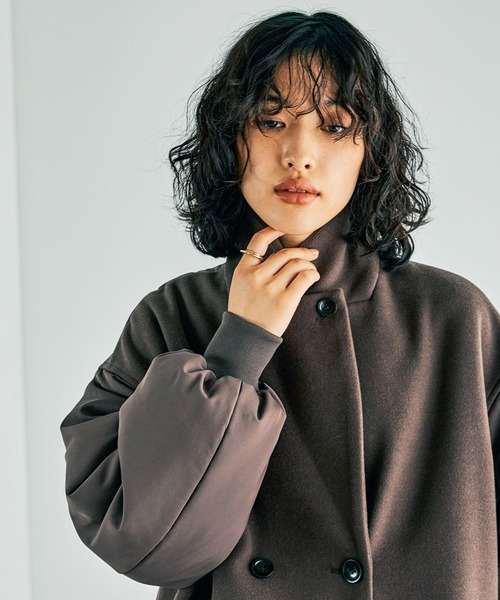 LEPSIM（レプシィム）の「メルトンドッキングコート 243743