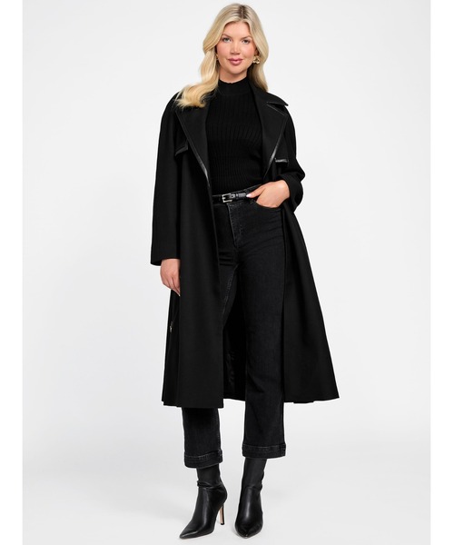 NATALIE Long Trench ロングコート | GUESS(ゲス) JAPAN 公式