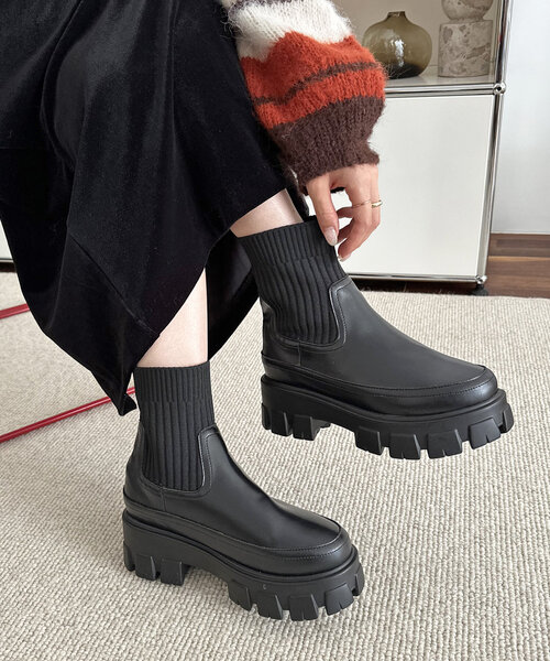 トラックソールソックスブーツ（ブーツ）｜DISCOAT（ディスコート）の