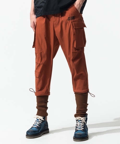 glamb（グラム）の「Long rib cargo pants / ロングリブカーゴパンツ
