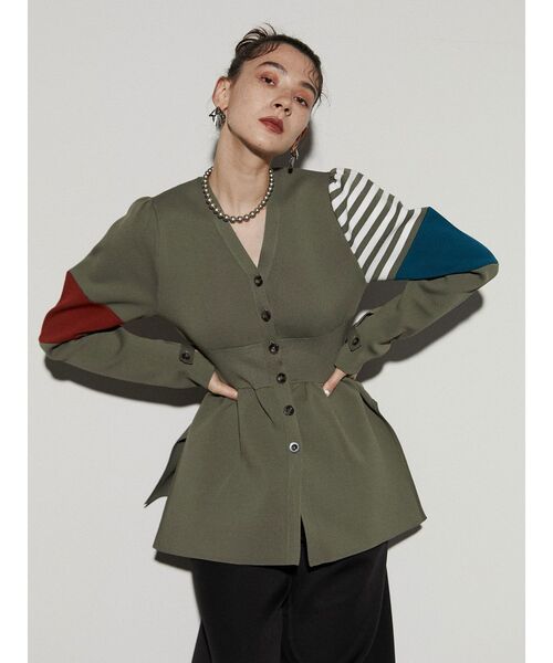 UN3D.（アンスリード）の「スリーパーツスリーブニットカーディガン