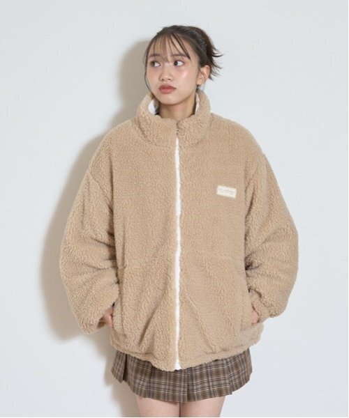 セール】リバーシブルボアブルゾン（ブルゾン）｜LOVETOXIC