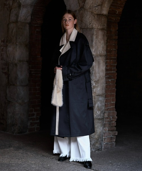 seyto（セイト）の「Two tone layered trench coat / ツートーン