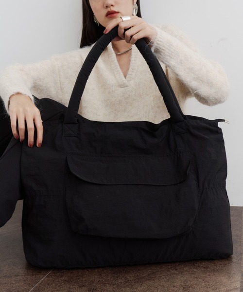 ロングセラー】大容量軽量ナイロントート/トラベルバッグ（トート