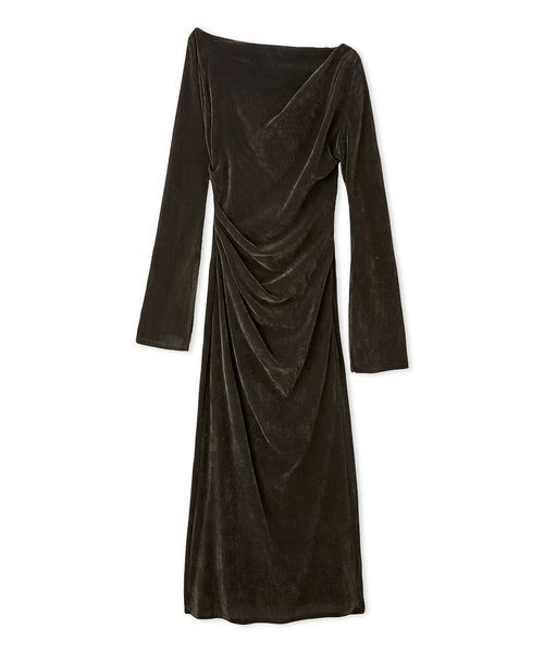 フロッキーベロアドレープドレス（ワンピース）｜SNIDEL（スナイデル