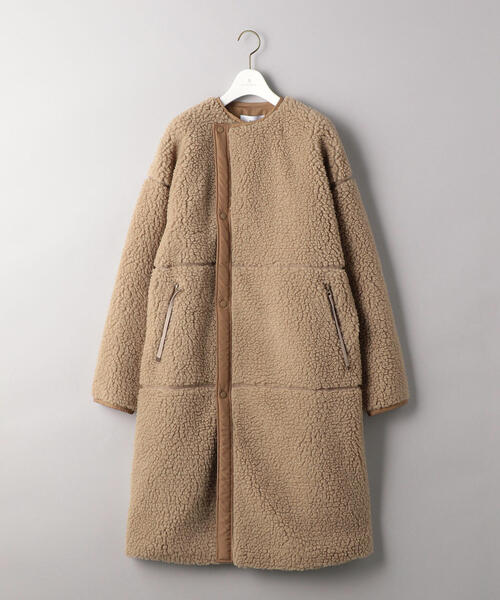 HYKE（ハイク）の「＜HYKE（ハイク）＞ ボア ロングコート BEIGE