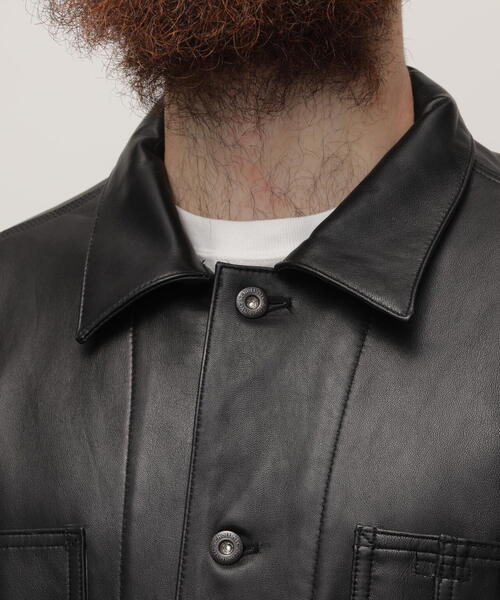 schott（ショット）の「Schott/ショット/LAMB LEATHER COVERALL JACKET
