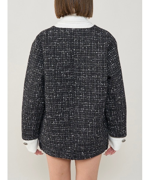 カフスデザインオーバーツイードジャケット（その他アウター）｜Darich