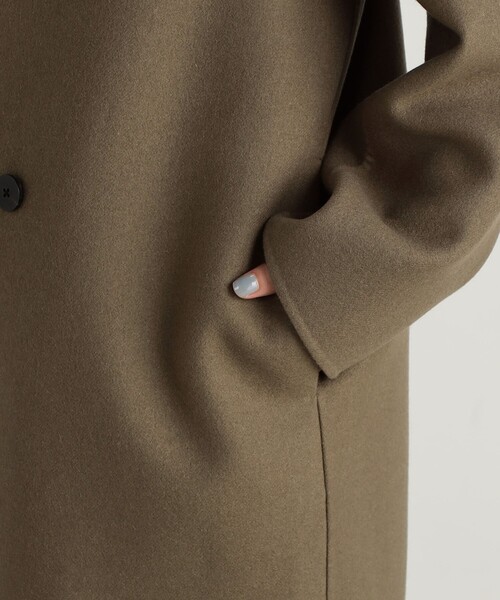 EDITION（エディション）の「□ダブルフェイス コクーンロングコート