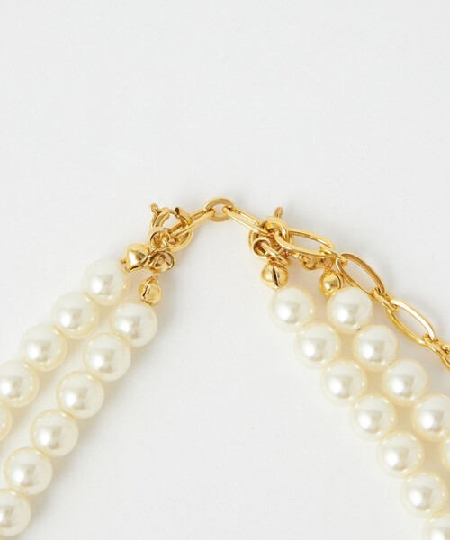 セール】コサージュ付き フェイクパール 5WAY ネックレス（ネックレス