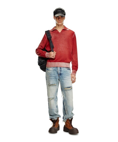 メンズ ニット スキッパーカラー（ニット/セーター）｜DIESEL