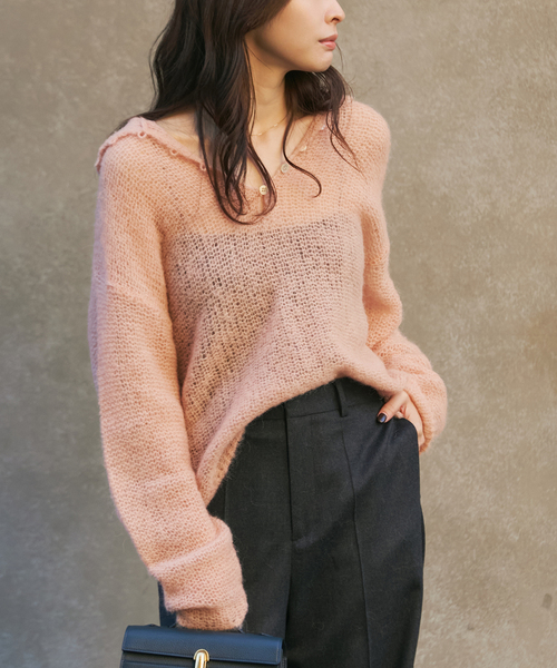 追加》ALPACA MIX BUTTON ニット 3（ニット/セーター）｜Plage