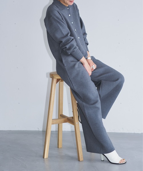 ニットジャンプスーツ（つなぎ/オールインワン）｜hwyl（ヒュイル）の