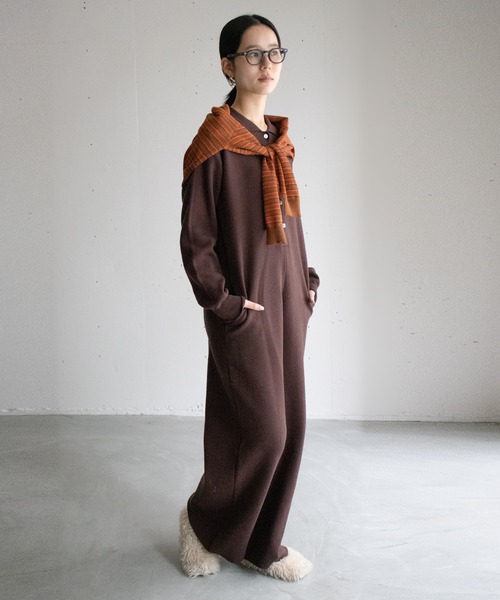 ニットジャンプスーツ（つなぎ/オールインワン）｜hwyl（ヒュイル）の