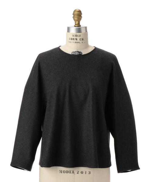 Drawer（ドゥロワー）の「Drawer ウールギャザーブラウス（Tシャツ