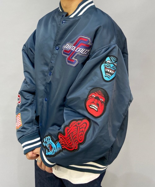 SANTACRUZ/サンタクルーズ スタジャン ナイロンジャケット/オーバー