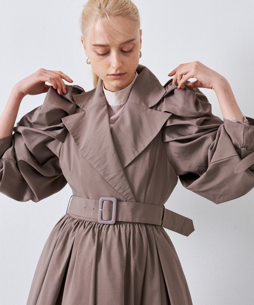 LA BELLE ETUDE（ラベルエチュード）の「ギャザーボリューム袖ドレス