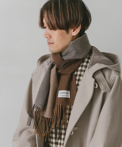 セール】カシミヤブレンド パネルマフラー（マフラー）｜URBAN