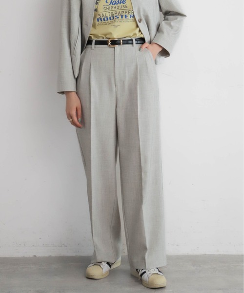 メランジカルゼ センタープレスパンツ | NOMBRE IMPAIR