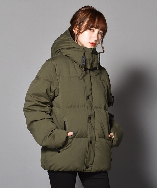 セール】ボリュームネック2WAYダウンジャケット（ダウンジャケット