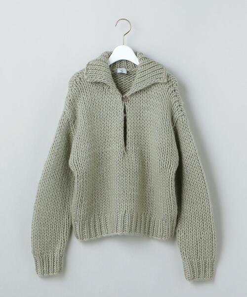 6（ロク）の「＜6(ROKU)＞WOOL ROVING KNIT PULLOVER/ニット（ニット