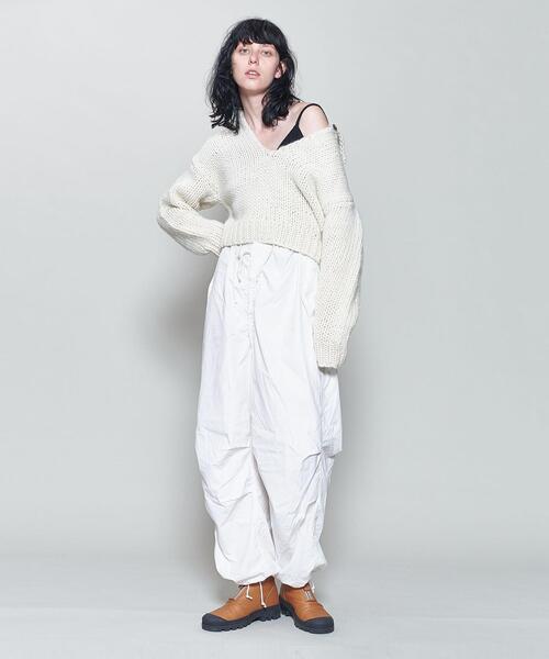 6（ロク）の「＜6(ROKU)＞WOOL ROVING KNIT PULLOVER/ニット（ニット