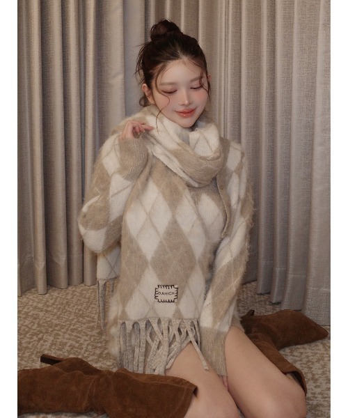 アーガイルニットアンサンブル（ワンピース）｜Darich（ダーリッチ）の