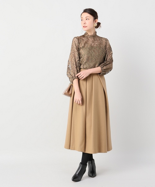 セール】ラメリバーレースパフスリーブブラウス◇（シャツ/ブラウス