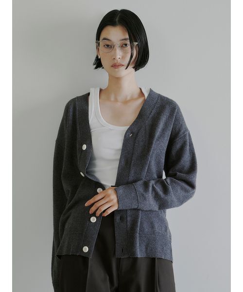 ウール2WAYカシュクールニットカーデ（カーディガン/ボレロ
