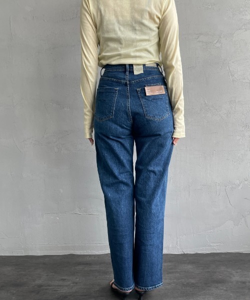 セール】[YANUK/ヤヌーク] LEA ハイウエスト ボーイズストレートデニム