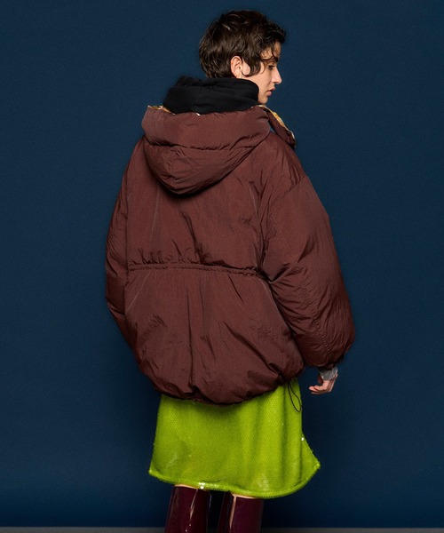 Reversible Printed Down Coat/リバーシブルプリントダウン（ダウン