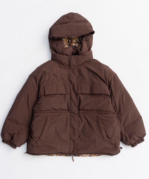 Reversible Printed Down Coat/リバーシブルプリントダウン（ダウン