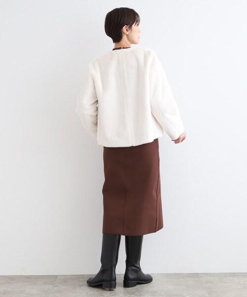 INDIVI（インディヴィ）の「◇【トレンド！】フェイクファージャケット