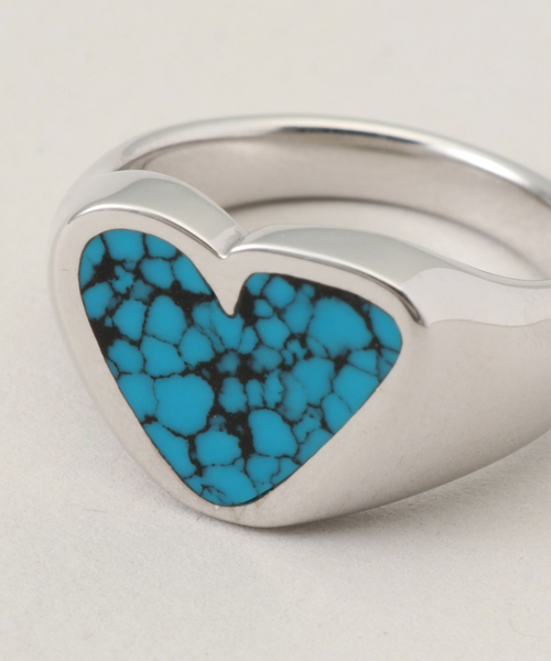 セール】【PREEK/プリーク】rough heart turquoise ring（リング
