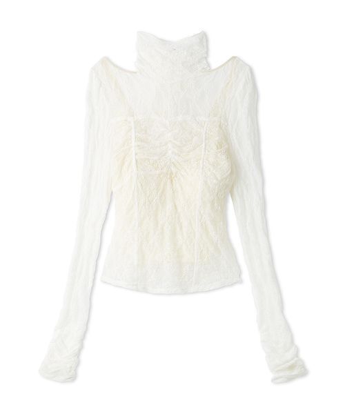 セール】【Chacott】レースシアーTOPS（Tシャツ/カットソー）｜Chacott