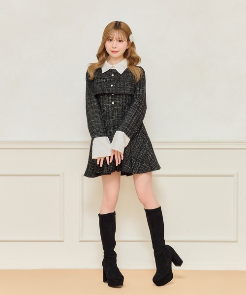 apres jour（アプレジュール）の「【セット着用可能】ツイードショート