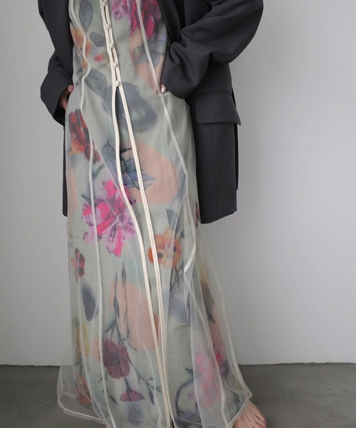 Ameri（アメリ）の「UND GRACE CHIFFON VEIL DRESS（ワンピース）」 - WEAR