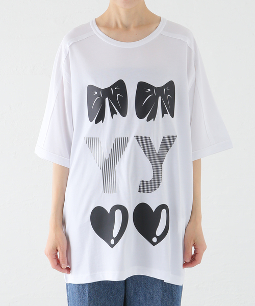セール】【OPEN YY / オープンワイワイ】 RIBBON YY T-SHIRT：Tシャツ