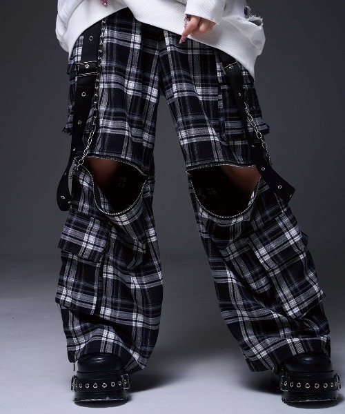 TRAVAS TOKYO/トラバス トーキョー』サスペンダー付き2WAYカーゴパンツ