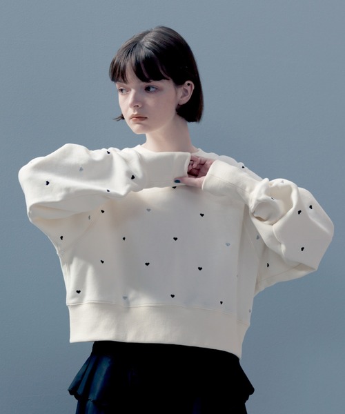 FURFUR（ファーファー）の「【限定カラー】ミニハート刺繍スウェット