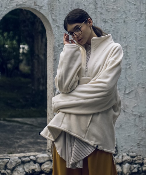 shiki tokyo（シキトウキョウ）の「Oversized Half Zip Fleece Anorak