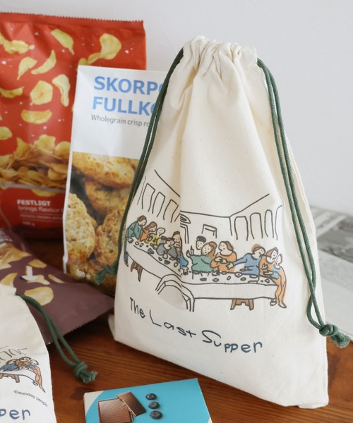 世界の名作]巾着ポーチ(L) / 141601（ポーチ）｜LAKOLE（ラコレ）の