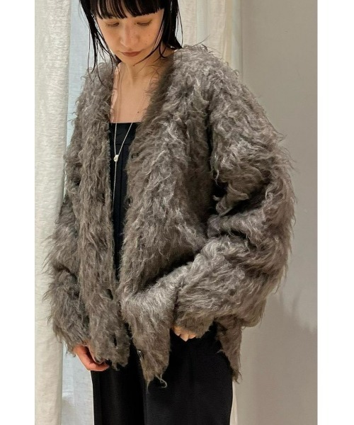 STYLEMIXER（スタイルミキサー）の「ヘアリーカールニットカーデ