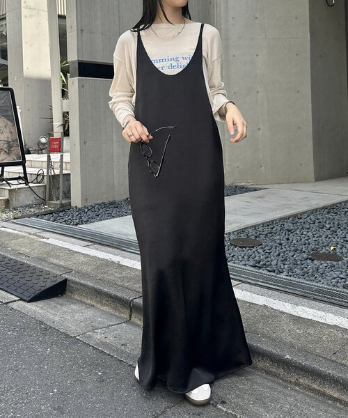 mystic（ミスティック）の「【オケージョン対応◎】サテンキャミ