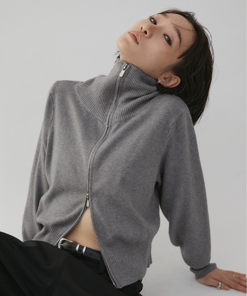 Zip Up HighNeck Knit / ジップアップハイネックニット（ニット