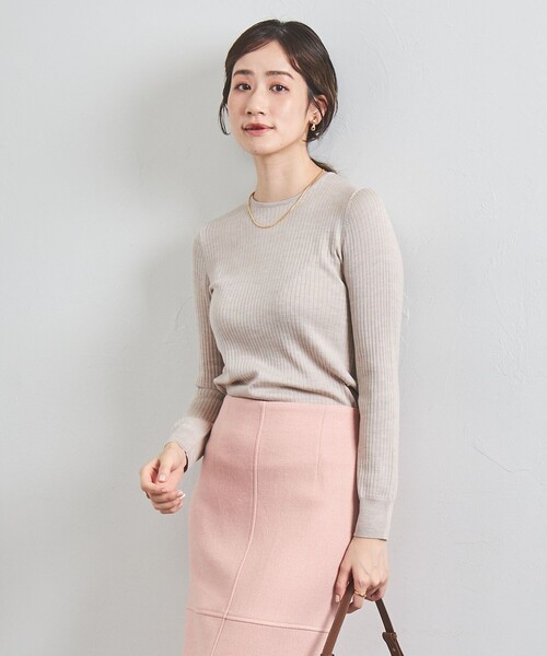 UNITED ARROWS（ユナイテッドアローズ）の「リブ クルーネック ニット