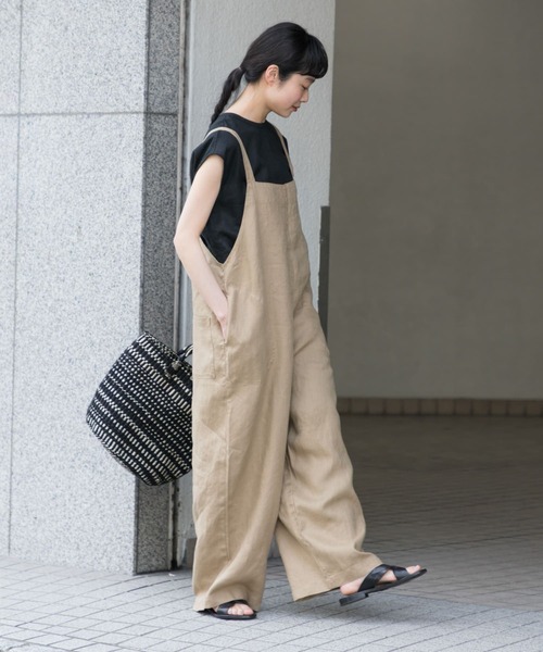 かぐれ（カグレ）の「リネンサロペット（サロペット/オーバーオール