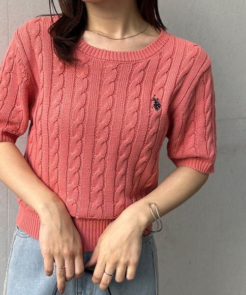 セール】RANAN/solleim別注【U.S.POLO ASSN.】ワンポイント半袖