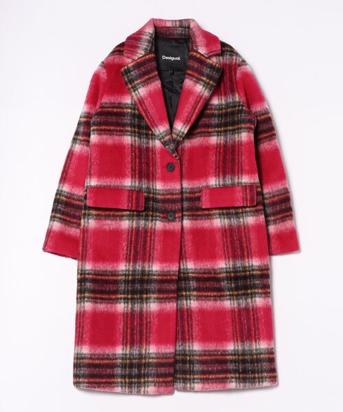 Desigual（デシグアル）の「ウール チェックコート（チェスターコート