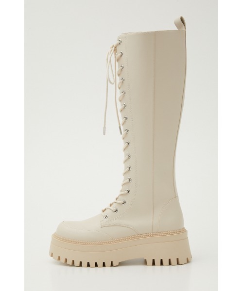 SLY（スライ）の「LACE UP KNEE BOOTS レースアップ ニーブーツ